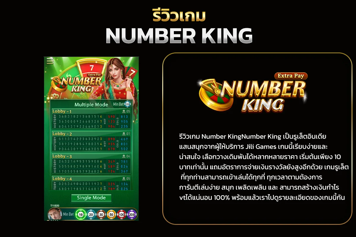 รูปแบบของตัวเกม Number King